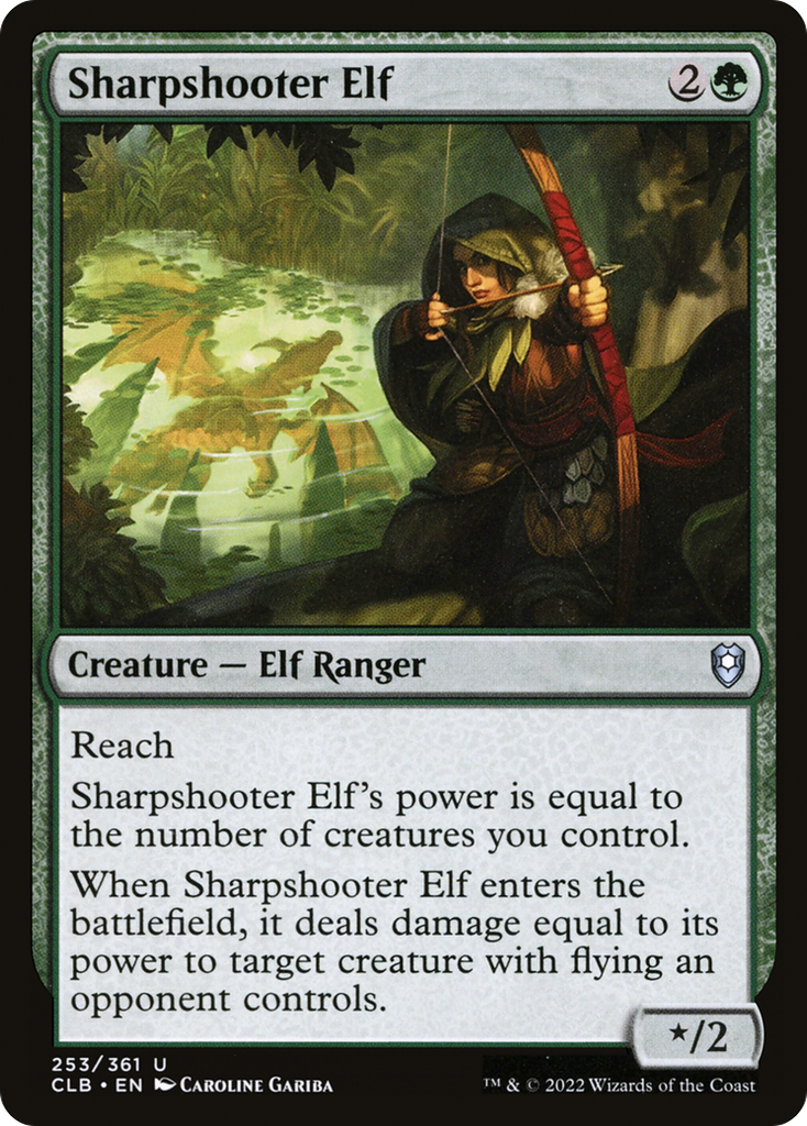 Magic: The Gathering - Sharpshooter Elf - Commander Legends: Battle for Baldur's Gate