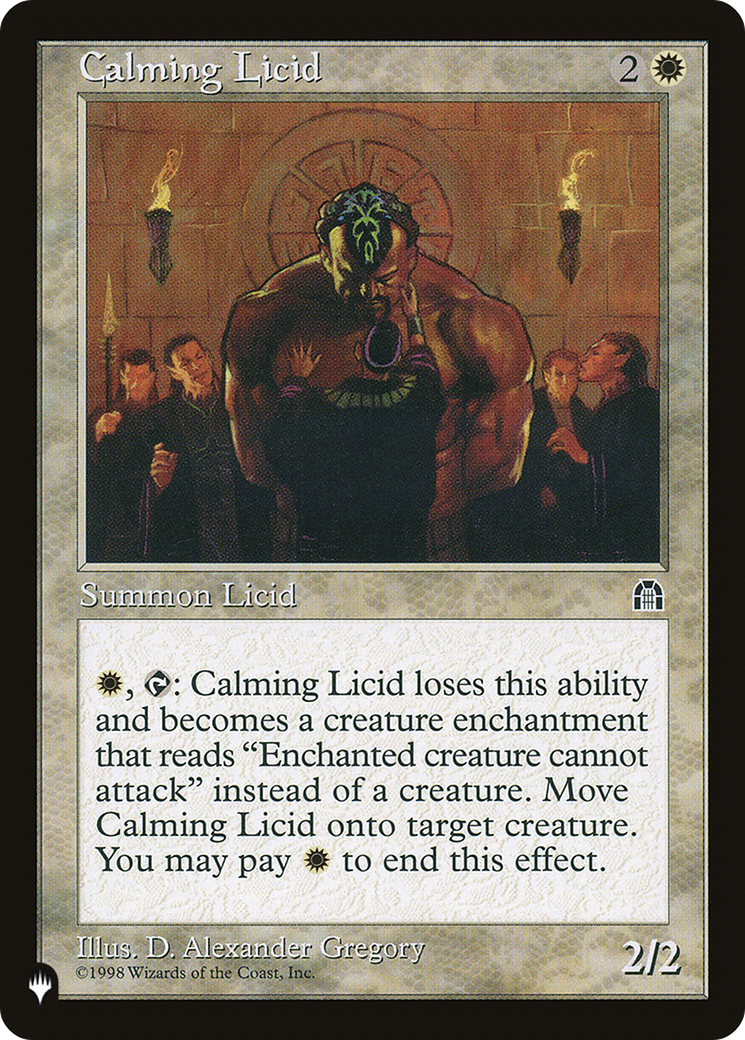 Magic: The Gathering - Calming Licid - The List
