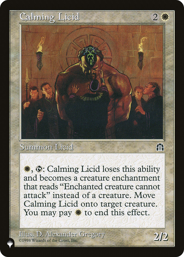 Magic: The Gathering - Calming Licid - The List