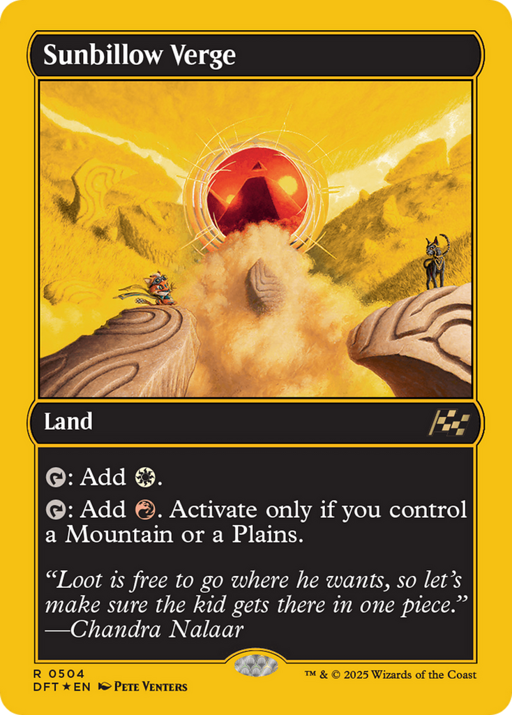 Magic: The Gathering - Sunbillow Verge Foil - Aetherdrift