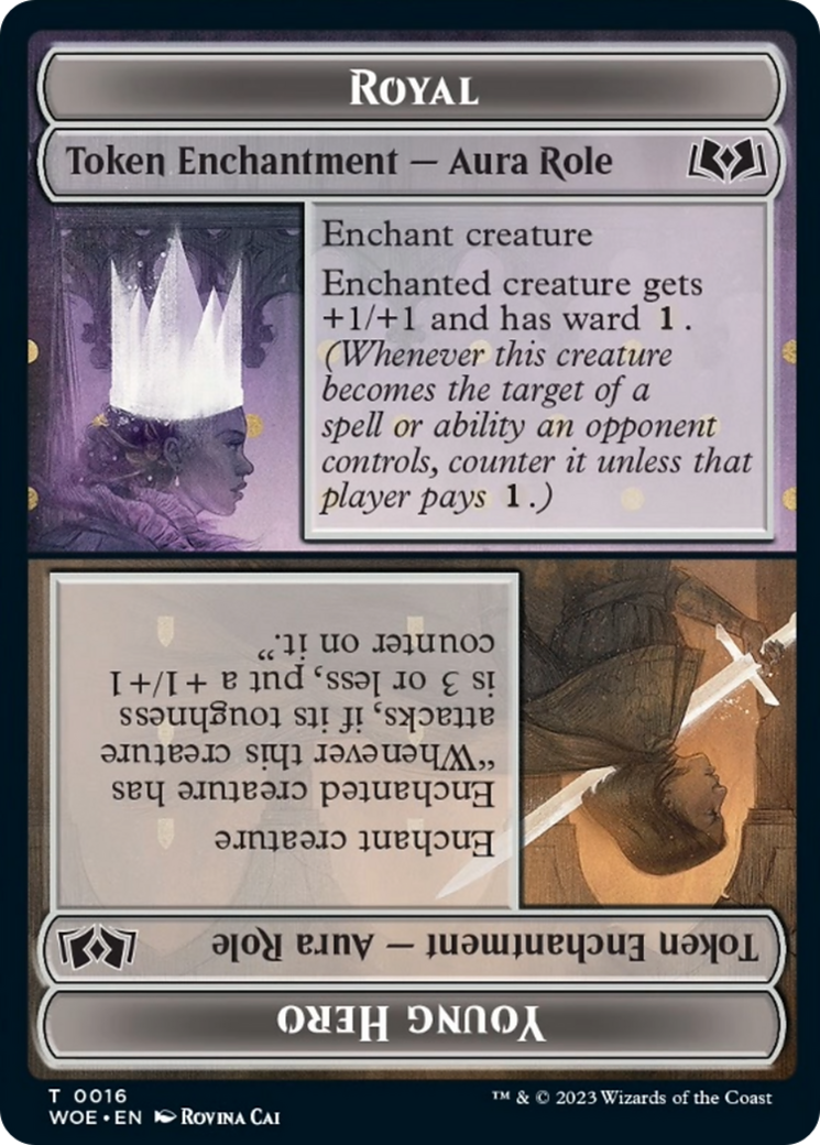Magic: The Gathering - Royal // Young Hero Token - Wilds of Eldraine Tokens