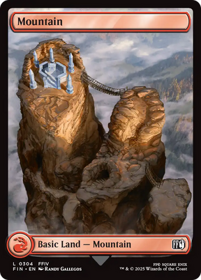 Magic: The Gathering - Mountain #304 Foil - Final Fantasy