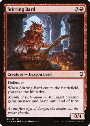 Magic: The Gathering - Stirring Bard - Commander Legends: Battle for Baldur's Gate