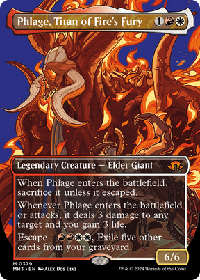 Magic: The Gathering - Phlage, Titan of Fire's Fury Foil - Modern Horizons 3