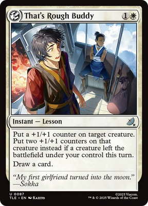 Magic: The Gathering - That's Rough Buddy Foil - Avatar: The Last Airbender Eternal
