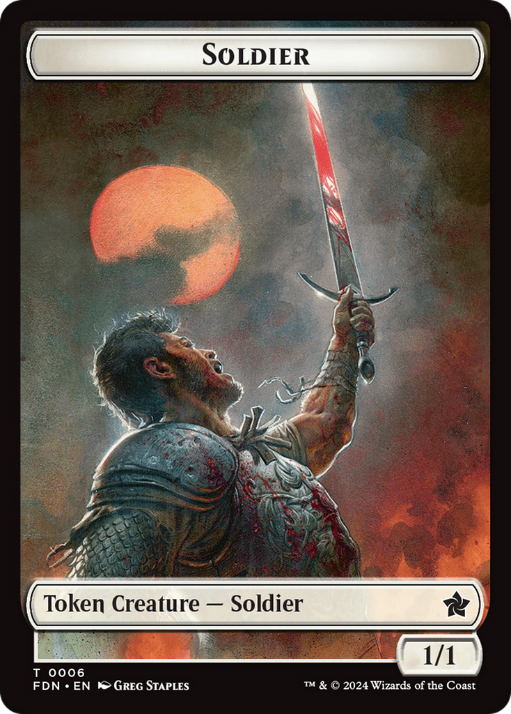 Magic: The Gathering - Soldier Token - Foundations Tokens