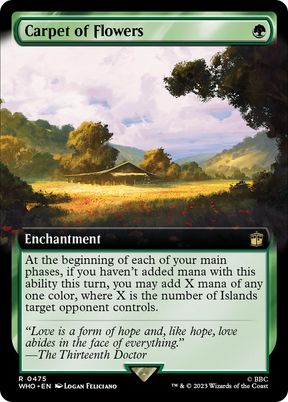 Magic: The Gathering - Carpet of Flowers Foil - Doctor Who