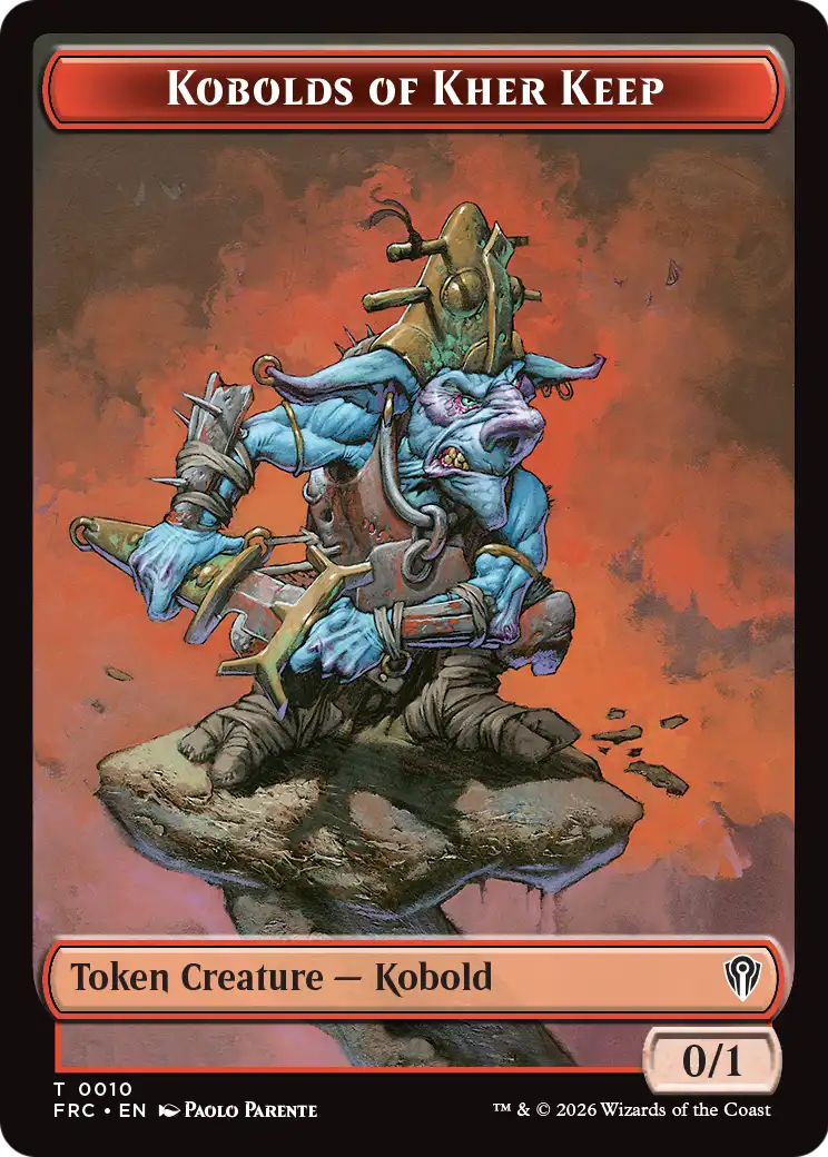 Magic: The Gathering - Kobolds of Kher Keep Token - Reality Fracture Commander Tokens