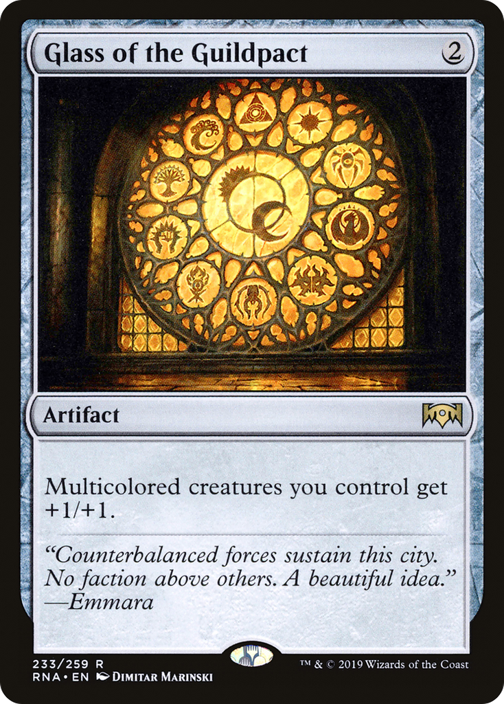 Magic: The Gathering - Glass of the Guildpact Foil - Ravnica Allegiance