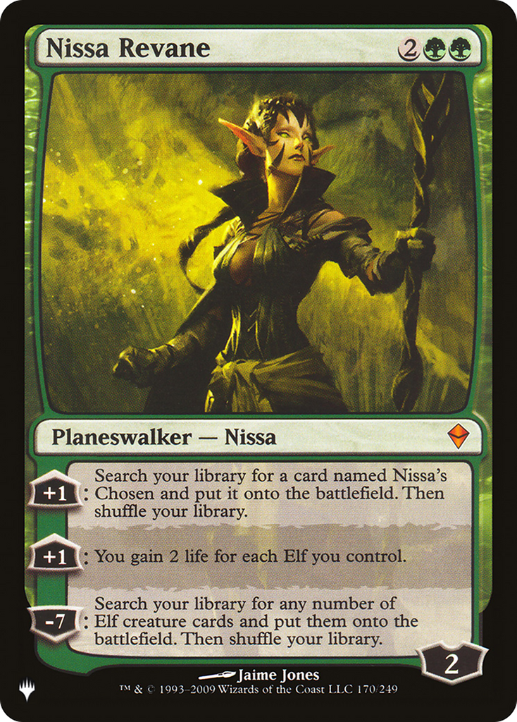 Magic: The Gathering - Nissa Revane - The List