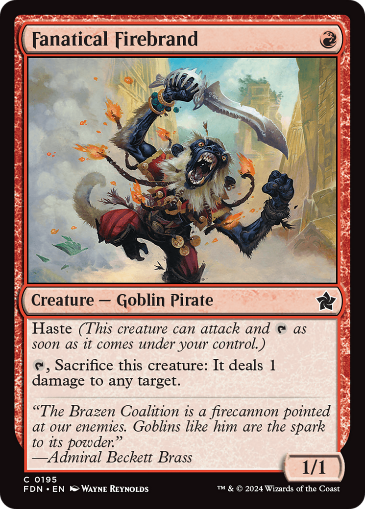 Magic: The Gathering - Fanatical Firebrand - Foundations