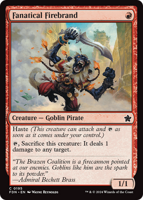 Magic: The Gathering - Fanatical Firebrand - Foundations