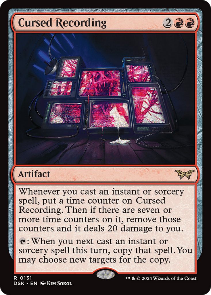 Magic: The Gathering - Cursed Recording Foil - Duskmourn: House of Horror