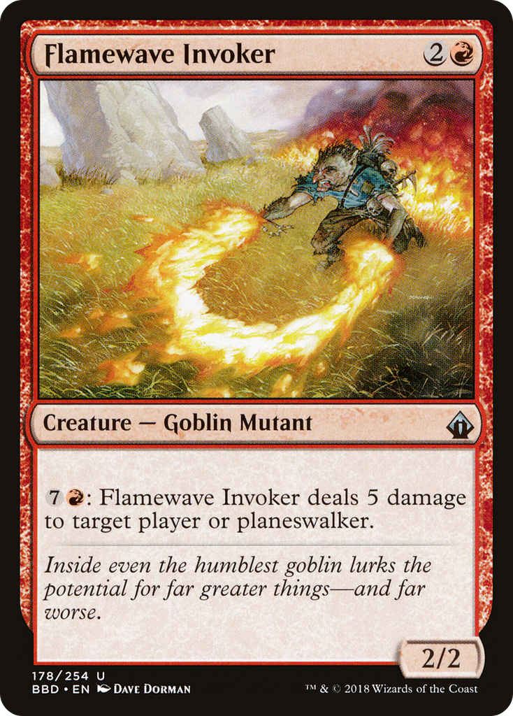 Magic: The Gathering - Flamewave Invoker Foil - Battlebond