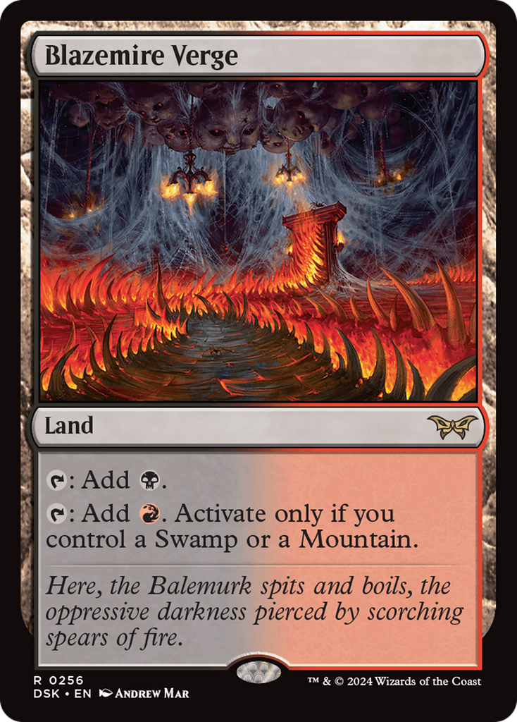 Magic: The Gathering - Blazemire Verge - Duskmourn: House of Horror