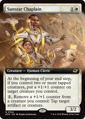 Magic: The Gathering - Sunstar Chaplain Foil - Edge of Eternities