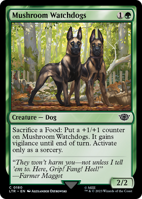 Magic: The Gathering - Mushroom Watchdogs Foil - The Lord of the Rings: Tales of Middle-earth