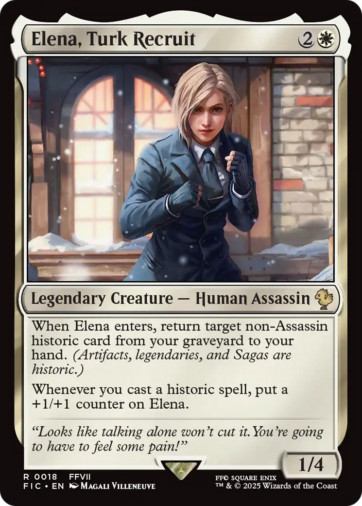 Magic: The Gathering - Elena, Turk Recruit - Final Fantasy Commander