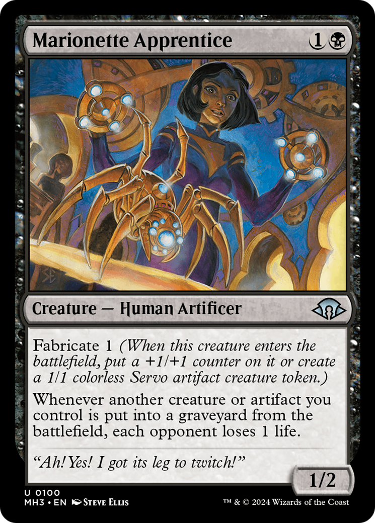 Magic: The Gathering - Marionette Apprentice Foil - Modern Horizons 3