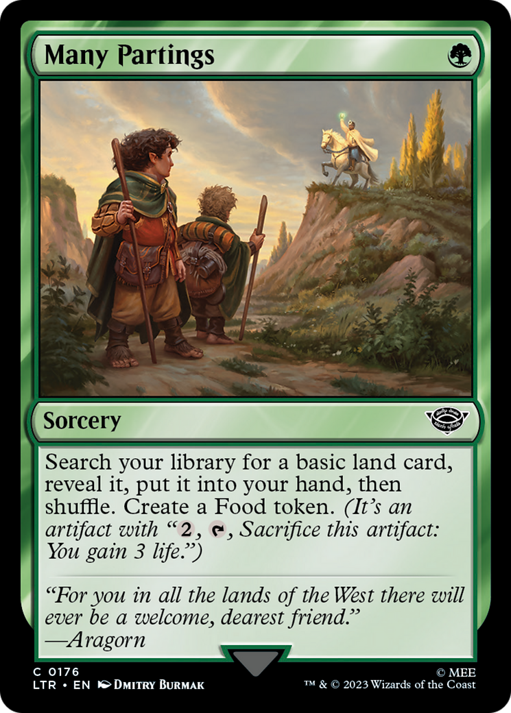 Magic: The Gathering - Many Partings - The Lord of the Rings: Tales of Middle-earth