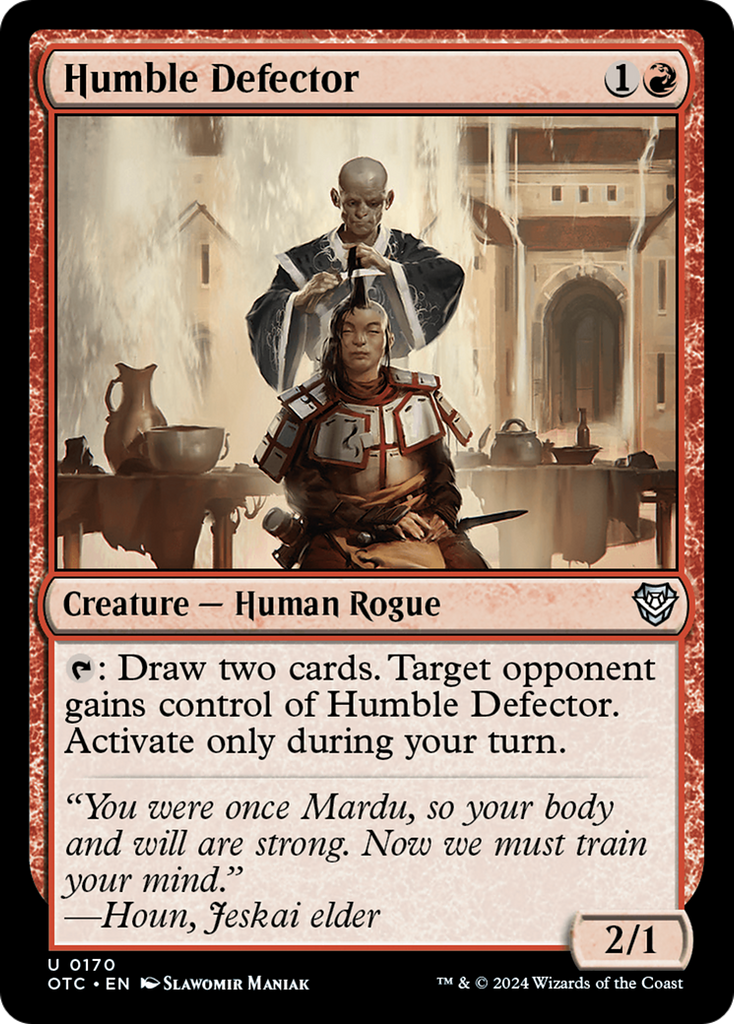 Magic: The Gathering - Humble Defector - Outlaws of Thunder Junction Commander