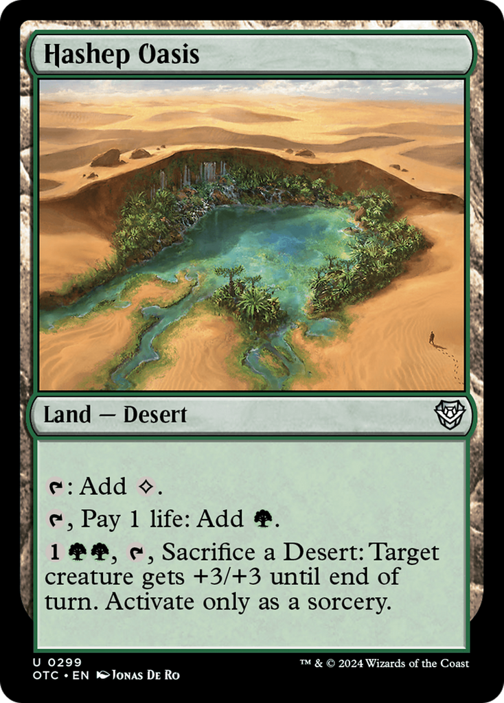 Magic: The Gathering - Hashep Oasis - Outlaws of Thunder Junction Commander