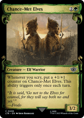 Magic: The Gathering - Chance-Met Elves Foil - The Lord of the Rings: Tales of Middle-earth