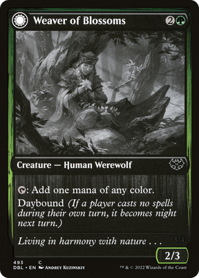 Magic: The Gathering - Weaver of Blossoms // Blossom-Clad Werewolf - Innistrad: Double Feature