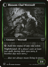 Magic: The Gathering - Weaver of Blossoms // Blossom-Clad Werewolf Foil - Innistrad: Double Feature
