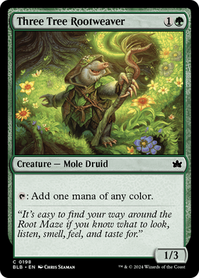 Magic: The Gathering - Three Tree Rootweaver Foil - Bloomburrow