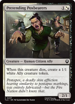 Magic: The Gathering - Pretending Poxbearers Foil - Avatar: The Last Airbender
