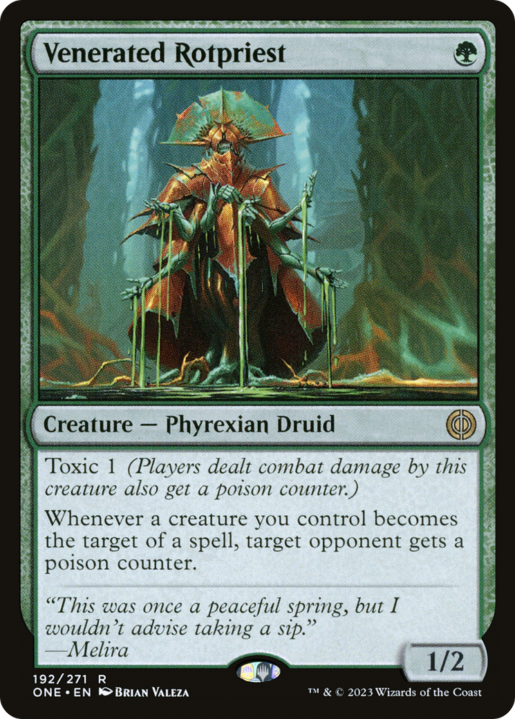 Magic: The Gathering - Venerated Rotpriest - Phyrexia: All Will Be One
