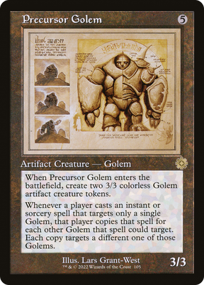 Magic: The Gathering - Precursor Golem - The Brothers' War Retro Artifacts
