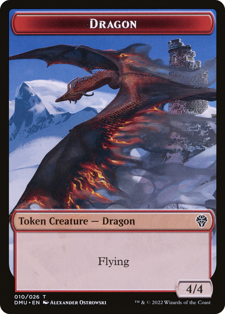 Magic: The Gathering - Dragon Token - Dominaria United Tokens