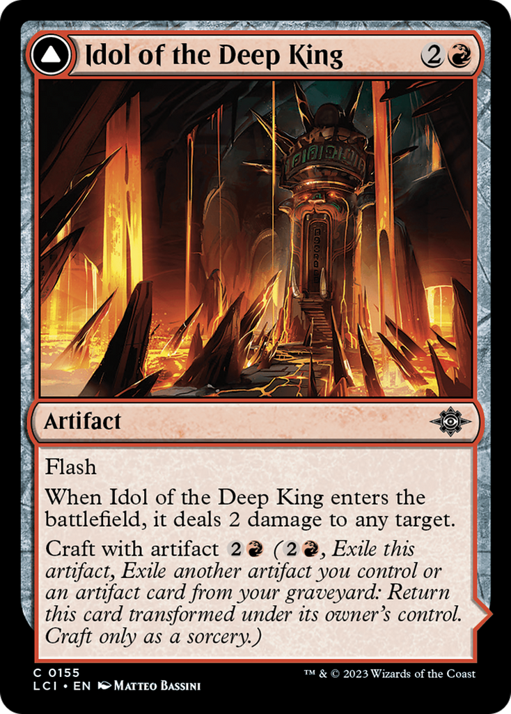 Magic: The Gathering - Idol of the Deep King // Sovereign's Macuahuitl Foil - The Lost Caverns of Ixalan