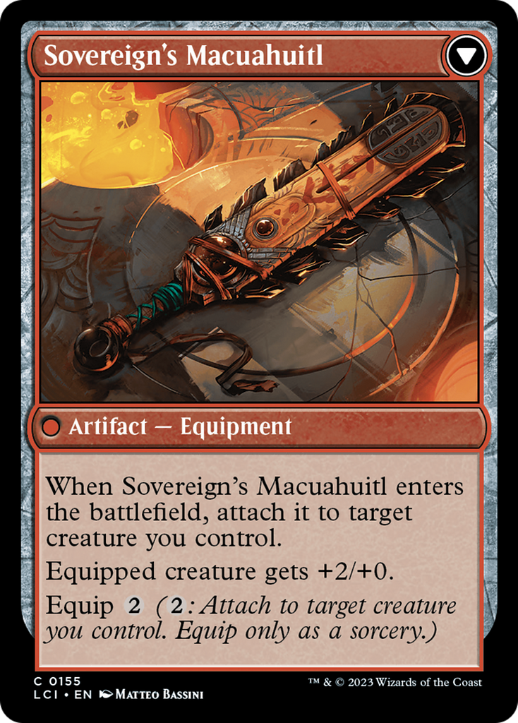 Magic: The Gathering - Idol of the Deep King // Sovereign's Macuahuitl - The Lost Caverns of Ixalan