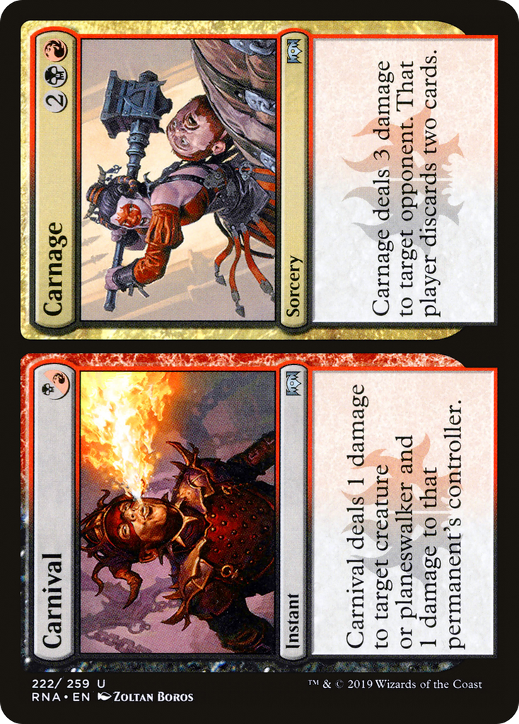 Magic: The Gathering - Carnival // Carnage Foil - Ravnica Allegiance