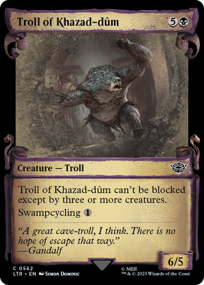 Magic: The Gathering - Troll of Khazad-dûm Foil - The Lord of the Rings: Tales of Middle-earth