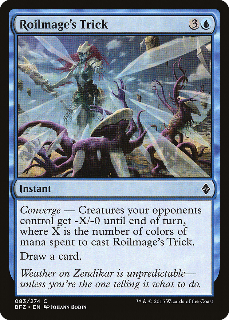 Magic: The Gathering - Roilmage's Trick Foil - Battle for Zendikar