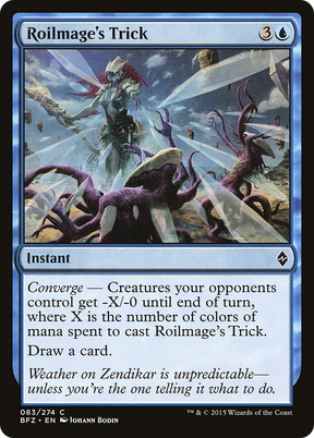 Magic: The Gathering - Roilmage's Trick Foil - Battle for Zendikar