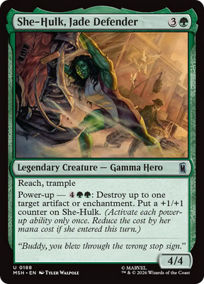 Magic: The Gathering - She-Hulk, Jade Defender - Marvel Super Heroes