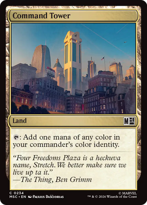 Magic: The Gathering - Command Tower - Marvel Super Heroes Commander