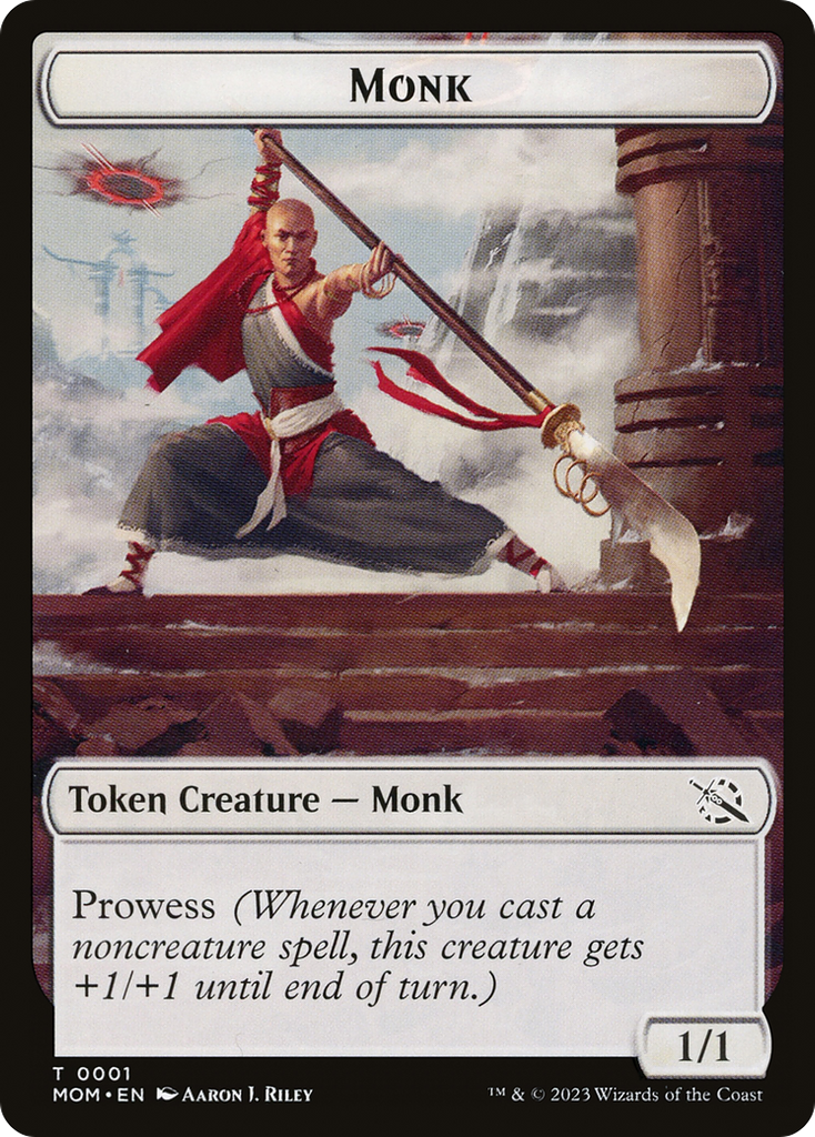 Magic: The Gathering - Monk Token - March of the Machine Tokens