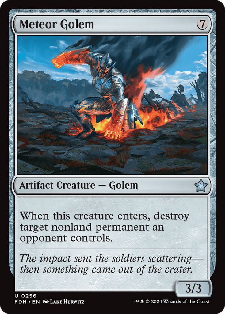 Magic: The Gathering - Meteor Golem - Foundations