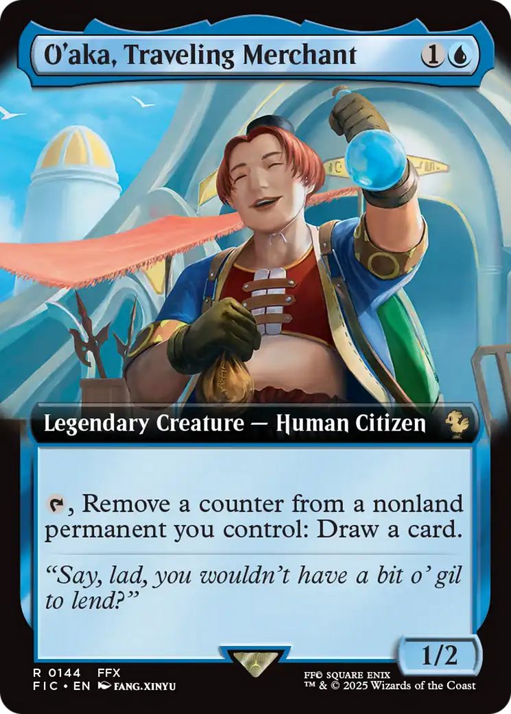 Magic: The Gathering - O'aka, Traveling Merchant Foil - Final Fantasy Commander