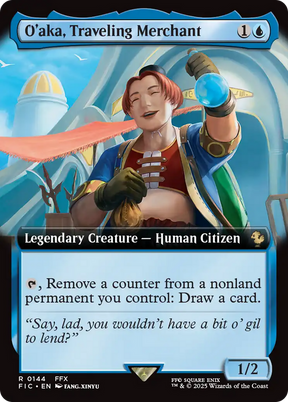 Magic: The Gathering - O'aka, Traveling Merchant Foil - Final Fantasy Commander