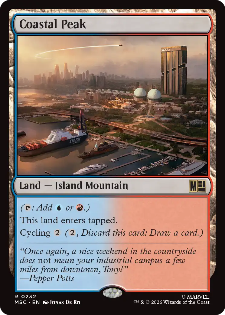 Magic: The Gathering - Coastal Peak - Marvel Super Heroes Commander