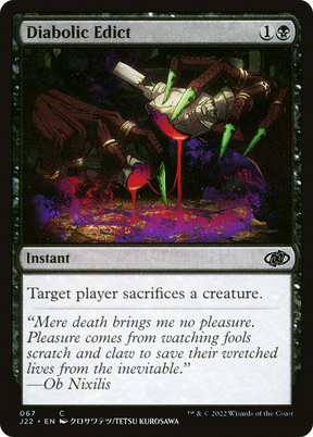 Magic: The Gathering - Diabolic Edict - Jumpstart 2022