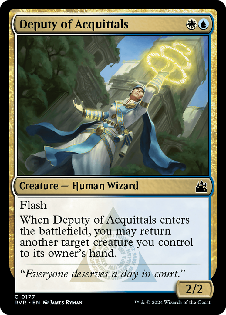 Magic: The Gathering - Deputy of Acquittals Foil - Ravnica Remastered