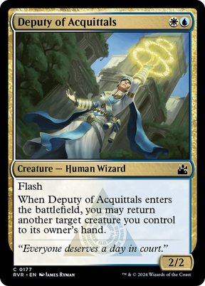 Magic: The Gathering - Deputy of Acquittals Foil - Ravnica Remastered
